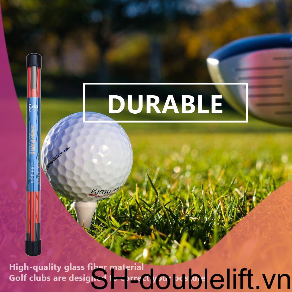 Set 2 Gậy Đánh Golf Bằng Sợi Thủy Tinh Kèm Dây Đàn Hồi Hỗ Trợ Luyện Tập Cho Sân Vườn / Văn Phòng