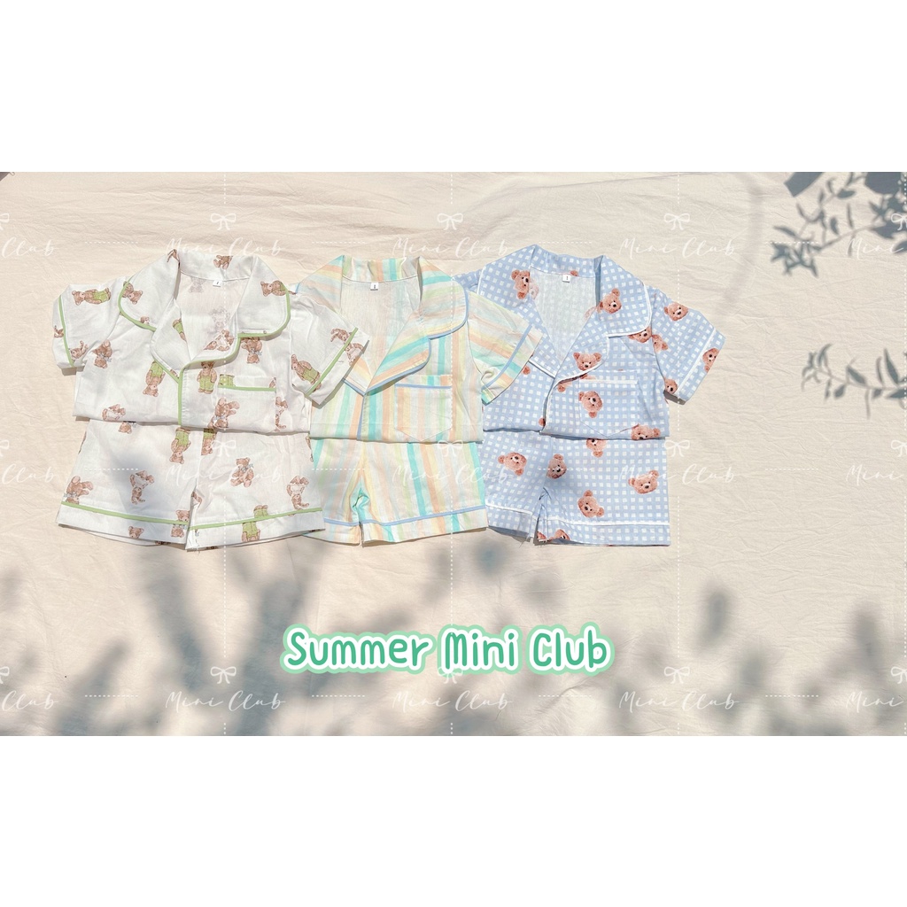Set pyjama 100% cotton bé trai
