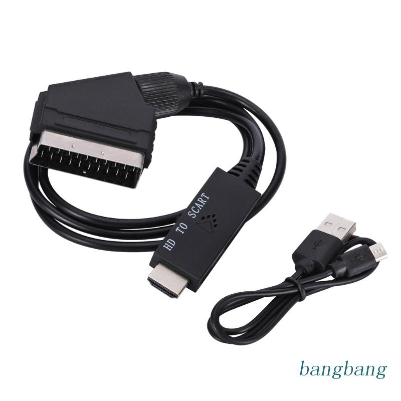 Bang to Scart Chuyển Đổi Không Cần Lái Điều Khiển Độ Nét Cao Chuyển Đổi Sẹo Thông Thường 480i 576i
