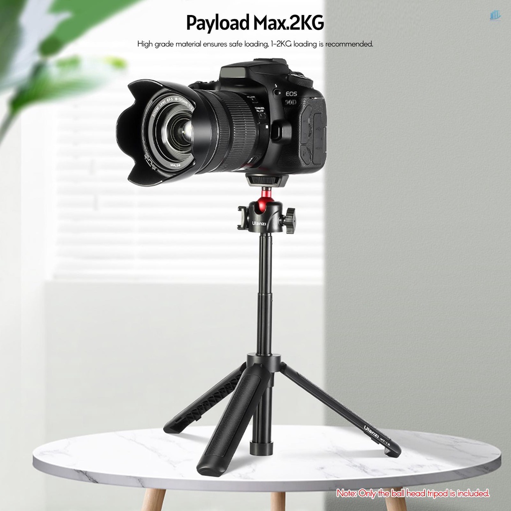 Gậy Selfie Ulanzi MT-16 Mở Rộng 4 Phần 44cm / 17.3in 2KG Payload 360 Độ° Micro L Đầu Bi Xoay Thông Dụng 1 / 4 Ốc Vít Cho Máy Ảnh / Điện Thoại