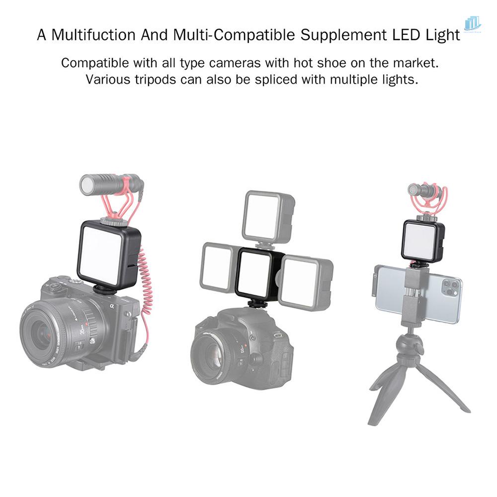 Đèn LED Mini smartwatchinone VL49 6W 5500K CRI95 + Có Thể Sạc Lại Kèm Giá Đỡ Cho Máy Ảnh DSLR