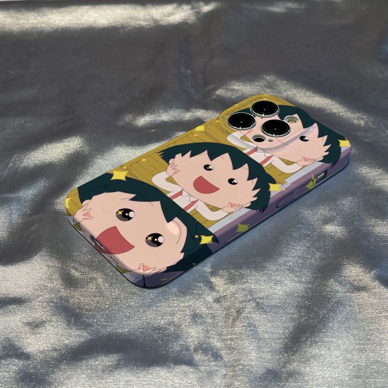 Ốp Điện Thoại Cứng Họa Tiết Hoạt Hình Maruko Dễ Thương Cho Iphone 14 xsmax / 8 xr 7iPhone13pro 5MWH