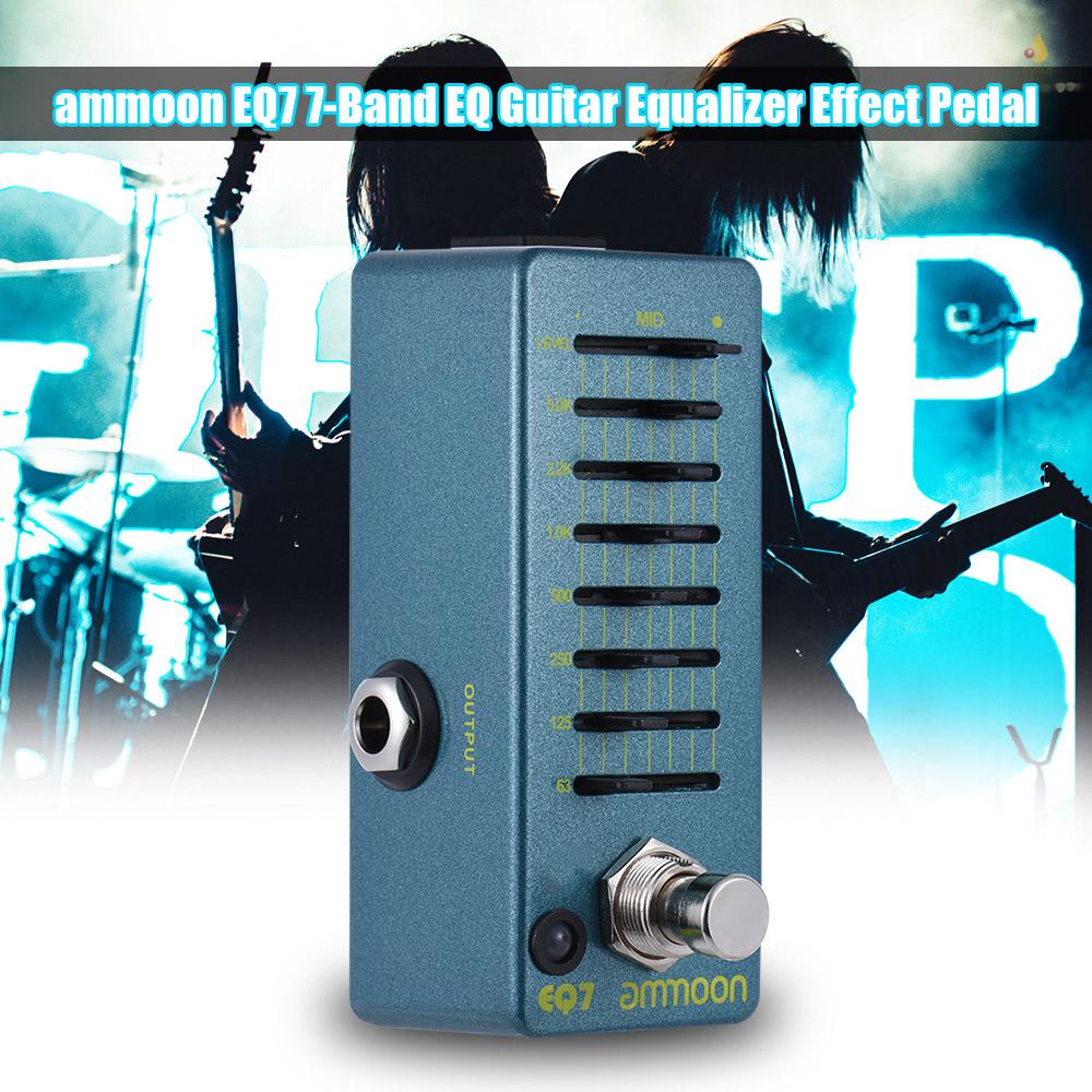 Bàn Đạp Hiệu Ứng Đàn Guitar ammoon EQ7 Mini 7 Băng Tần Chất Liệu Hợp Kim Nhôm