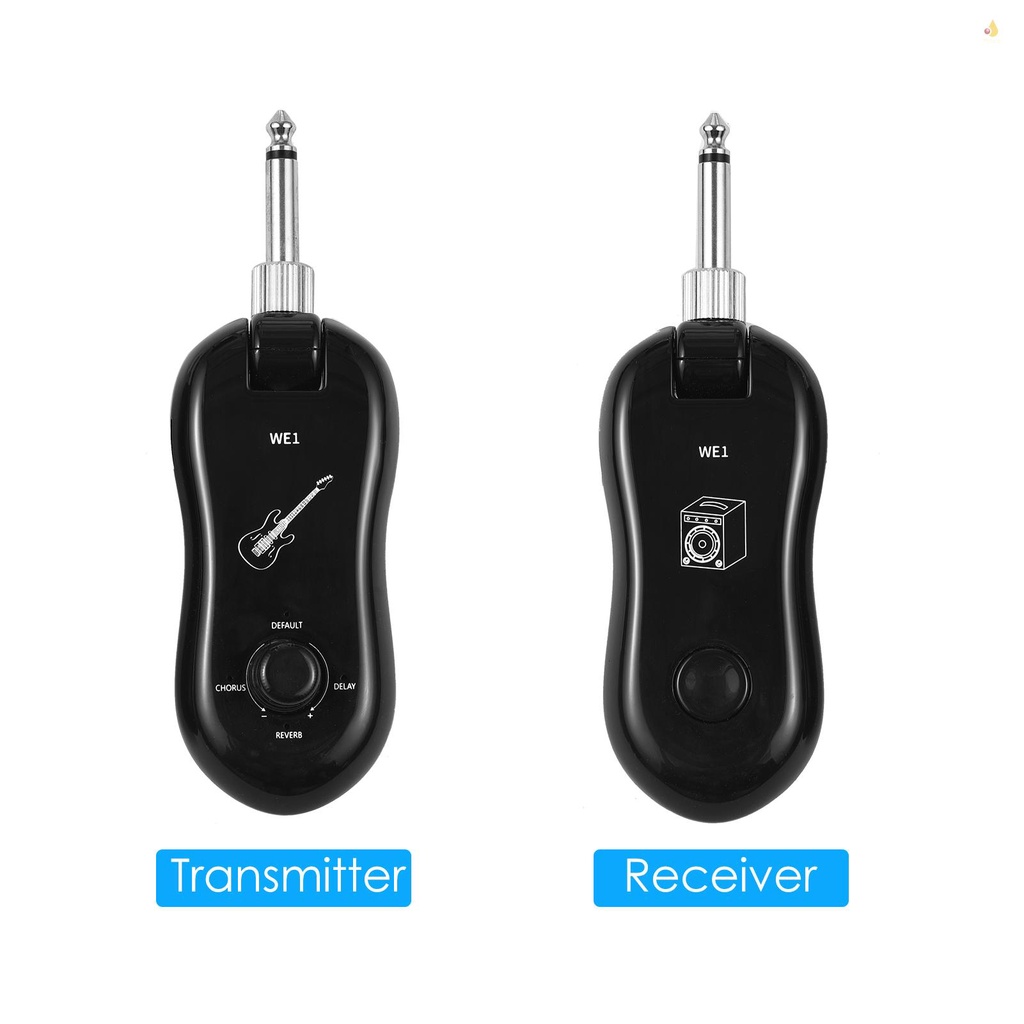 Hệ Thống Đàn Ghi Ta Kỹ Thuật Số Không Dây (Bộ Thu + Nhận) Hỗ Trợ OTG Phạm Vi 50M Tích Hợp Pin 220° Giá Đỡ Điện Thoại Hea Xoay Được Tiện Dụng