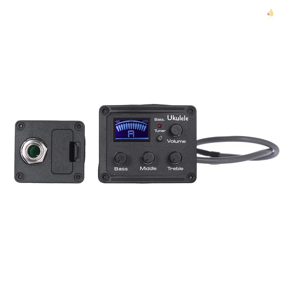 Hệ Thống Điều Chỉnh EQ 3 Băng Tần Với Màn Hình LCD Chuyên Dụng Cho Đàn Ukulele