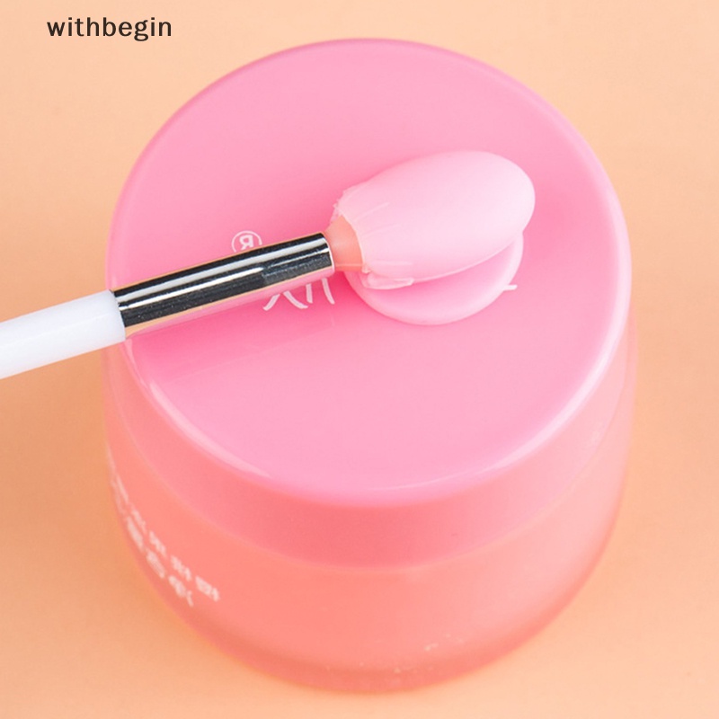 1 Cọ Đắp Mặt Nạ Môi Bằng Silicone Với Cốc Hút Chống Bụi