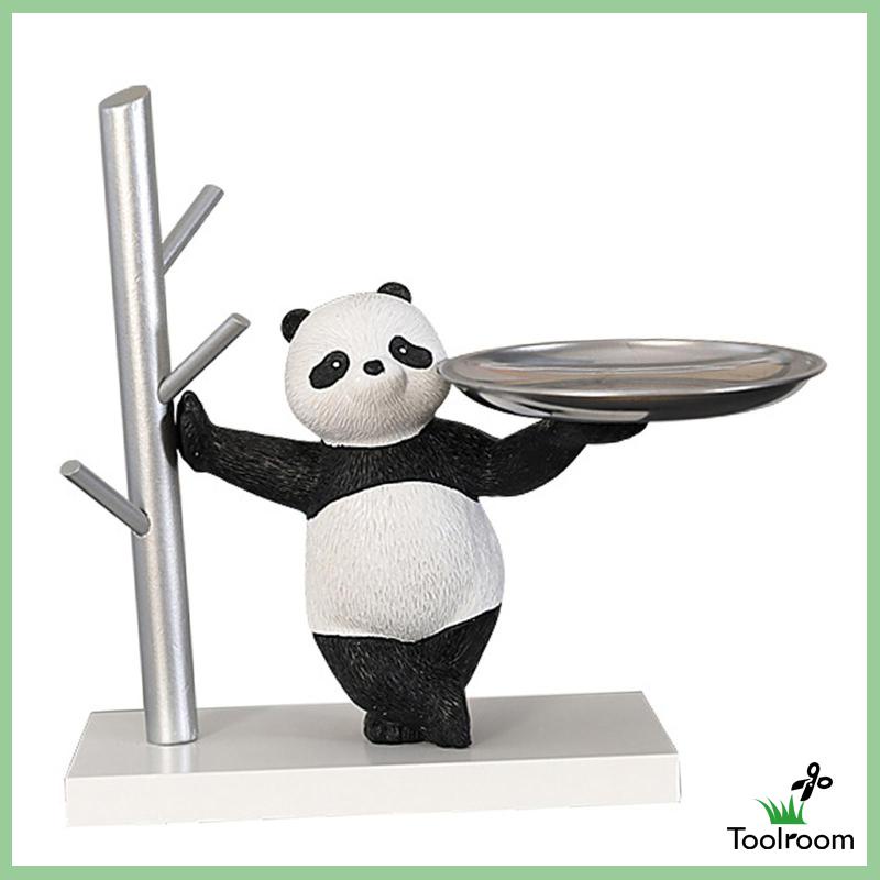 Giá Đỡ Trưng Bày Tượng Gấu Trúc Bằng Nhựa Resin Kèm Móc