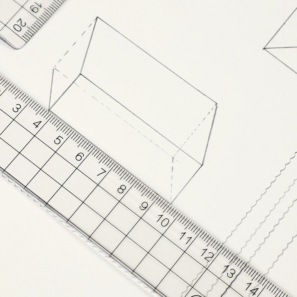 Thước Kẻ Bằng Acrylic Trong Suốt Phong Cách Hàn Quốc