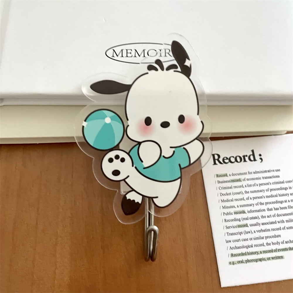 Sanrio Dính Móc Đấm Miễn Phí Kawaii Hello Kitty Kuromi Anime My Melody Dễ Thương Phim Hoạt Hình cinnamorol Acrylic Tường Móc Đồ Chơi Cho Cô Gái