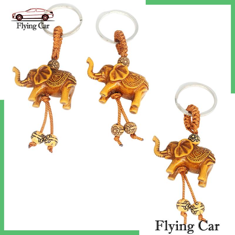 [Lzdjfmy2] 3 Móc Khóa Hình Voi Handmade