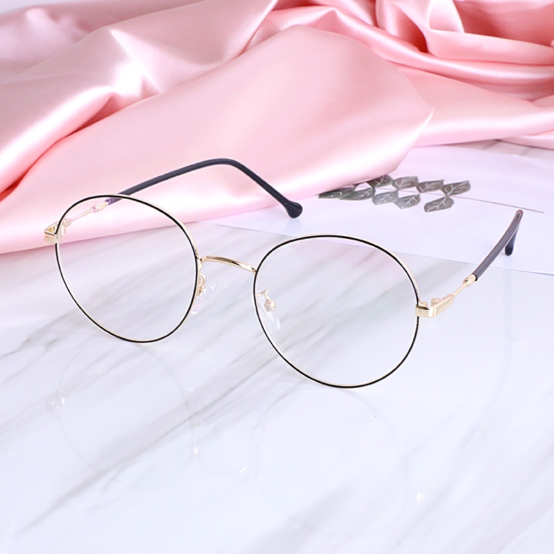 Sự Bảo Vệ Mắt Kính Gọng Tròn Chống Bức Xạ Ánh Sáng Xanh Thời Trang Hàn Quốc Cho Nam Nữ