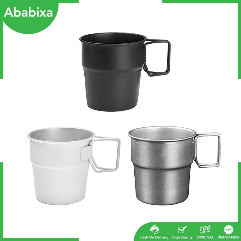 Cốc Uống Nước 300ml Bằng Thép Không Gỉ Có Thể Xếp Chồng Lên Nhau Tiện Dụng Mang Theo Du Lịch Cắm Trại