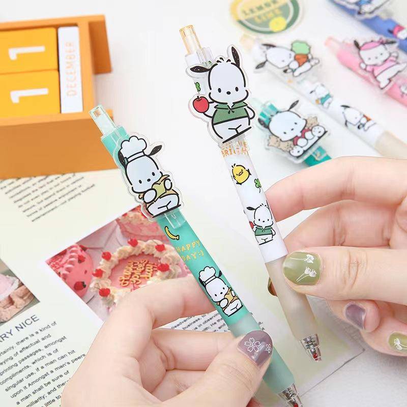 SANRIO Set 6 Bút Mực Gel Ngòi 0.5mm Hoạt Hình Dễ Thương