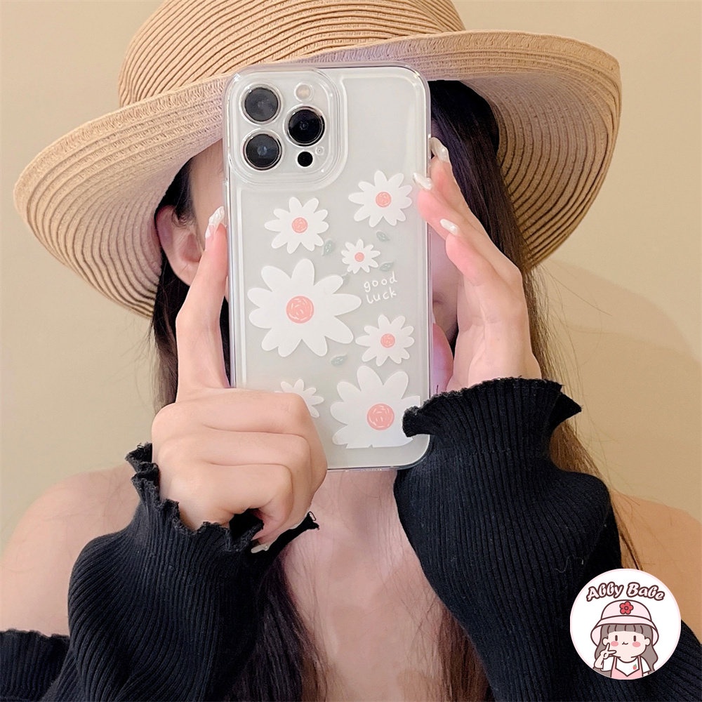 Ốp Điện Thoại TPU Mềm Chống Sốc Họa Tiết Hoa Cúc Cho IPhone 14 Pro Max 11 12 11 Pro Max X XS 7Plus