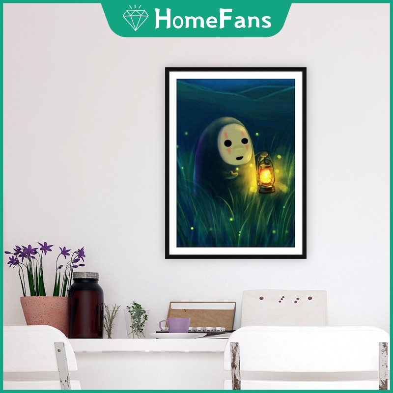 Bộ Tranh Đính Đá 5D Tự Làm Hình Vô Diện 30x40cm / 40x50cm