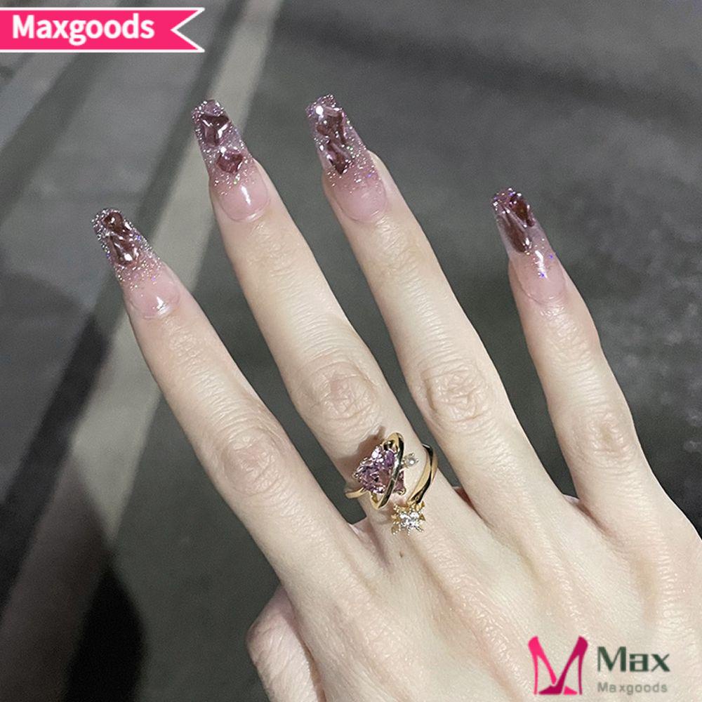 Bộ 24 Móng Tay Giả Che Phủ Toàn Diện Có Thể Tháo Rời