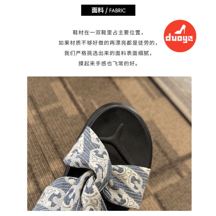 Duoya Tóc Thẳng ~ [Hàng Có Sẵn] Giày Sandal Đế Dày Quai Chéo Dễ Phối Đồ Phong Cách Roman Cho Nữ Miễn Phí Vận Chuyển