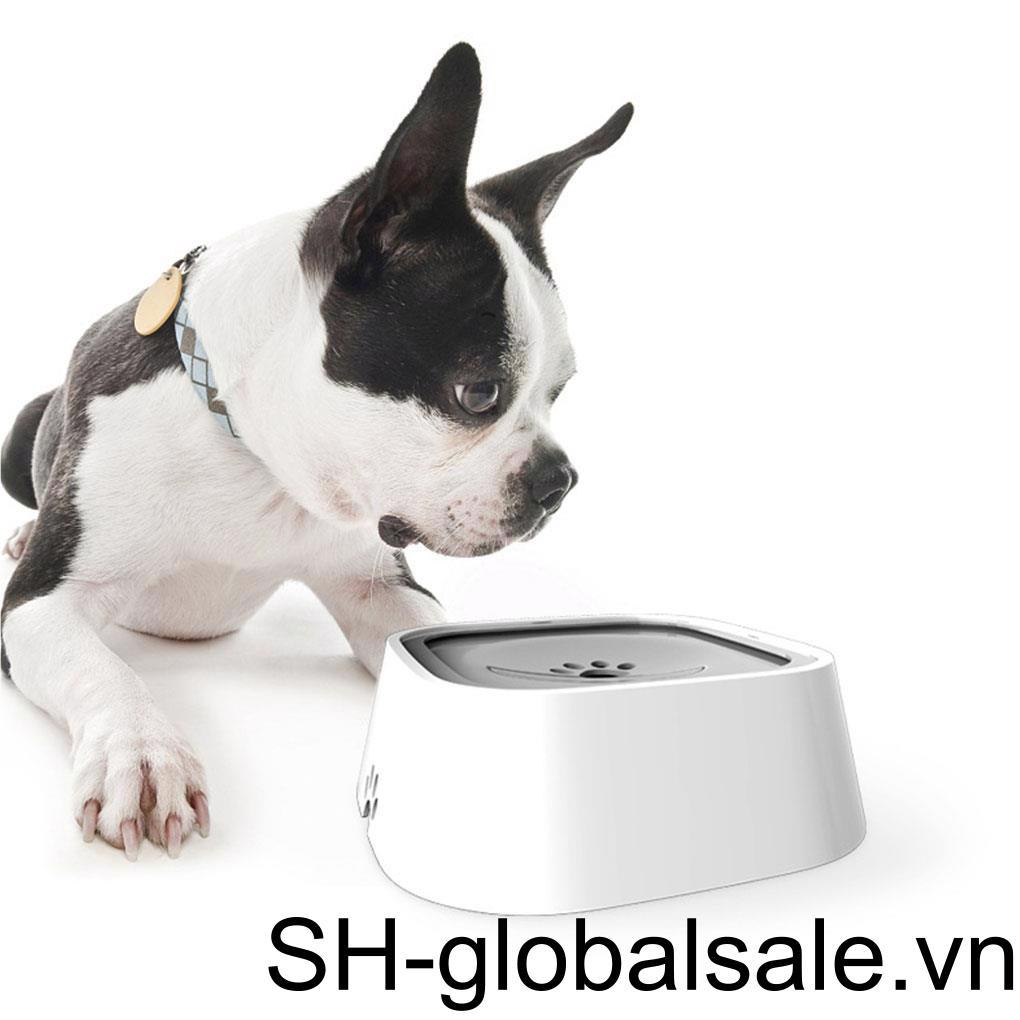 Tô Đựng Thức Ăn Nước Uống Bằng Nhựa ABS Chống Trượt Chống Văng Màu Trắng Dành Cho Thú Cưng