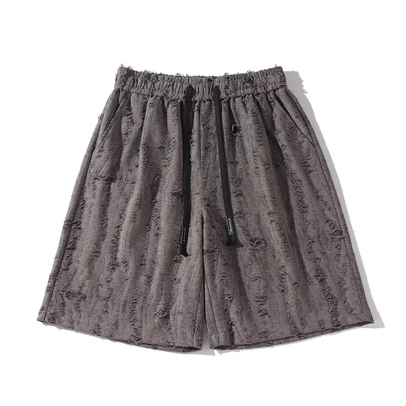 Quần Short Dáng Rộng Màu Sắc Đơn Giản Phong Cách Hip Hop Đường Phố Cho Nam