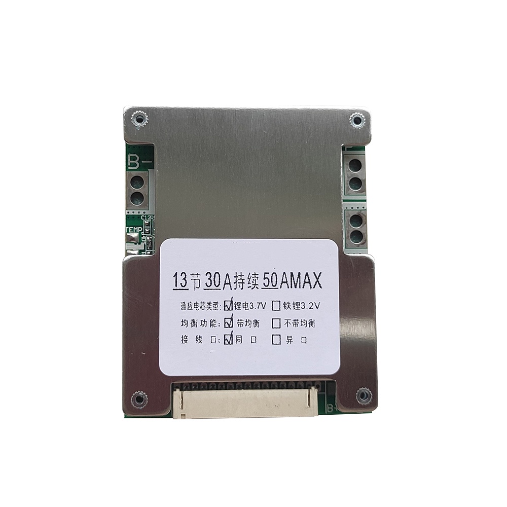 RIRIHI Bảng Mạch Bảo Vệ Pin Lithium 13S 48V 50A Dành Cho Pin 3.7V