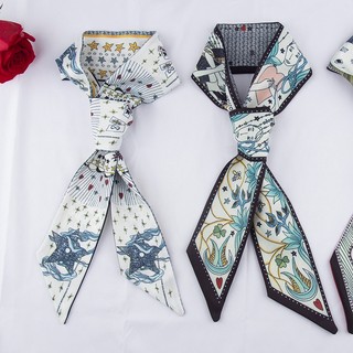 2 Miếng Tarot Satin Khăn Tóc Dây Ruy Băng Túi Khăn Lụa Khăn Cổ Nơ Dây Buộc Cravats Phụ Kiện Thời Trang