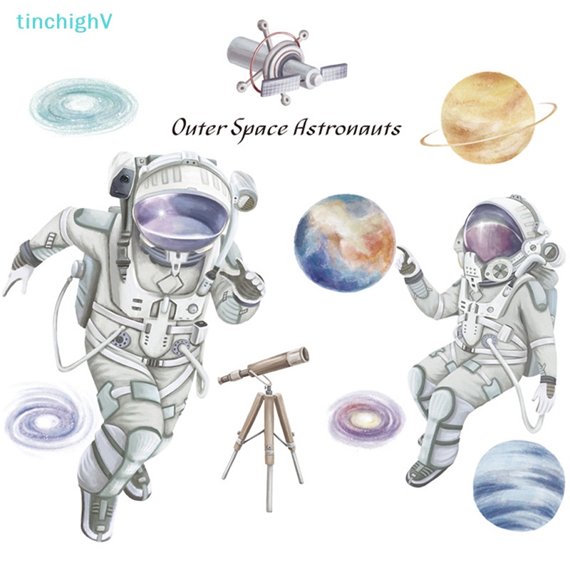 [TinchighV] Hình Dán Tường Hình Phi Hành Gia Không Gian Trang Trí Phòng Khách [Mới]