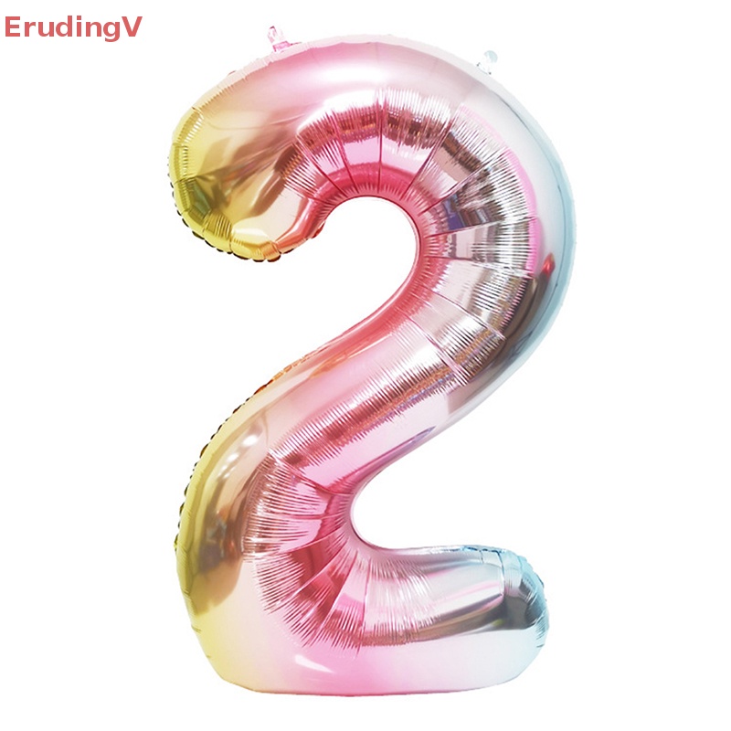 [ErudingV] Bóng Bay Hình Số Lá Vàng / Bạc Trang Trí Tiệc Sinh Nhật / Đám Cưới [Mới]