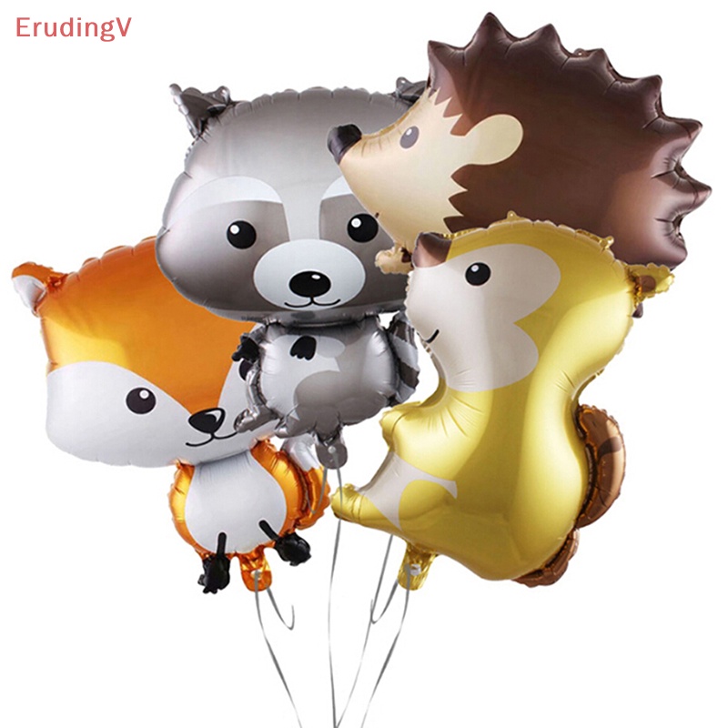 Set 4 Bong Bóng Lá Nhôm Hình Động Vật Trang Trí Tiệc Sinh Nhật / Đám Cưới