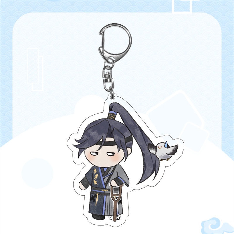 móc chìa khóa nhân vật ngôi sao mặt dây chuyền acrylic hoạt hình hai chiều