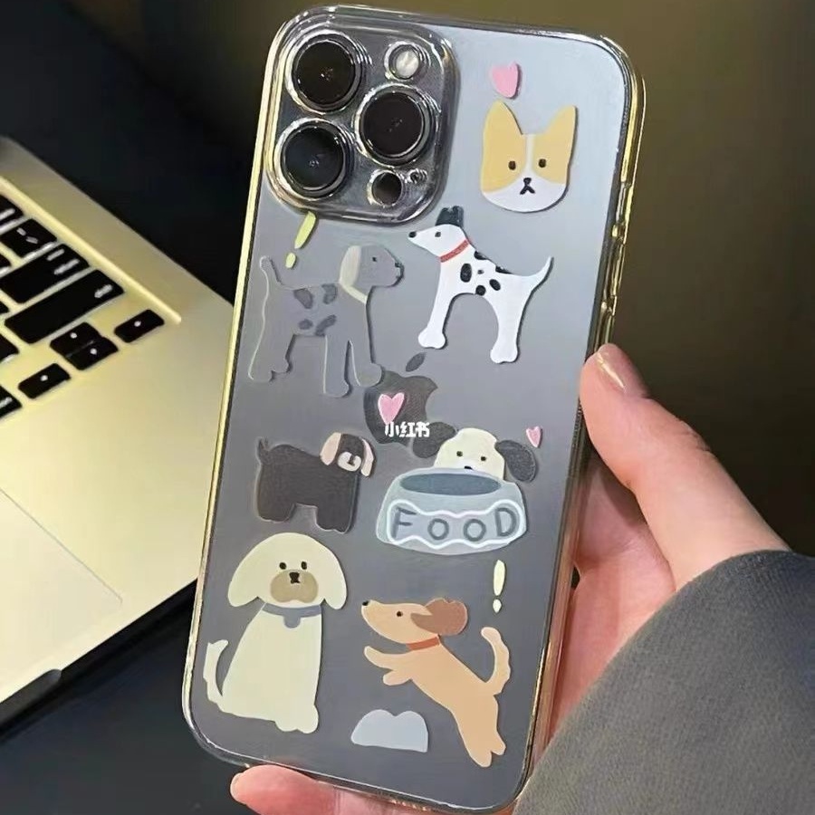 ✅Ốp Điện Thoại Mềm Chống Sốc Phù Hợp Với Cún Cưng 14xsxr xsmax12 Apple / Collection 13 Promax 9KIU