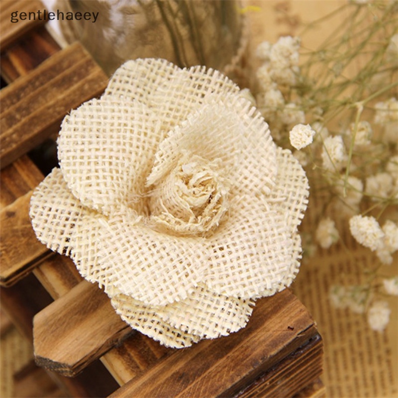 Hoa Hồng Vải Bố Sang Trọng Trang Trí Bàn Tiệc Cưới / Giáng Sinh