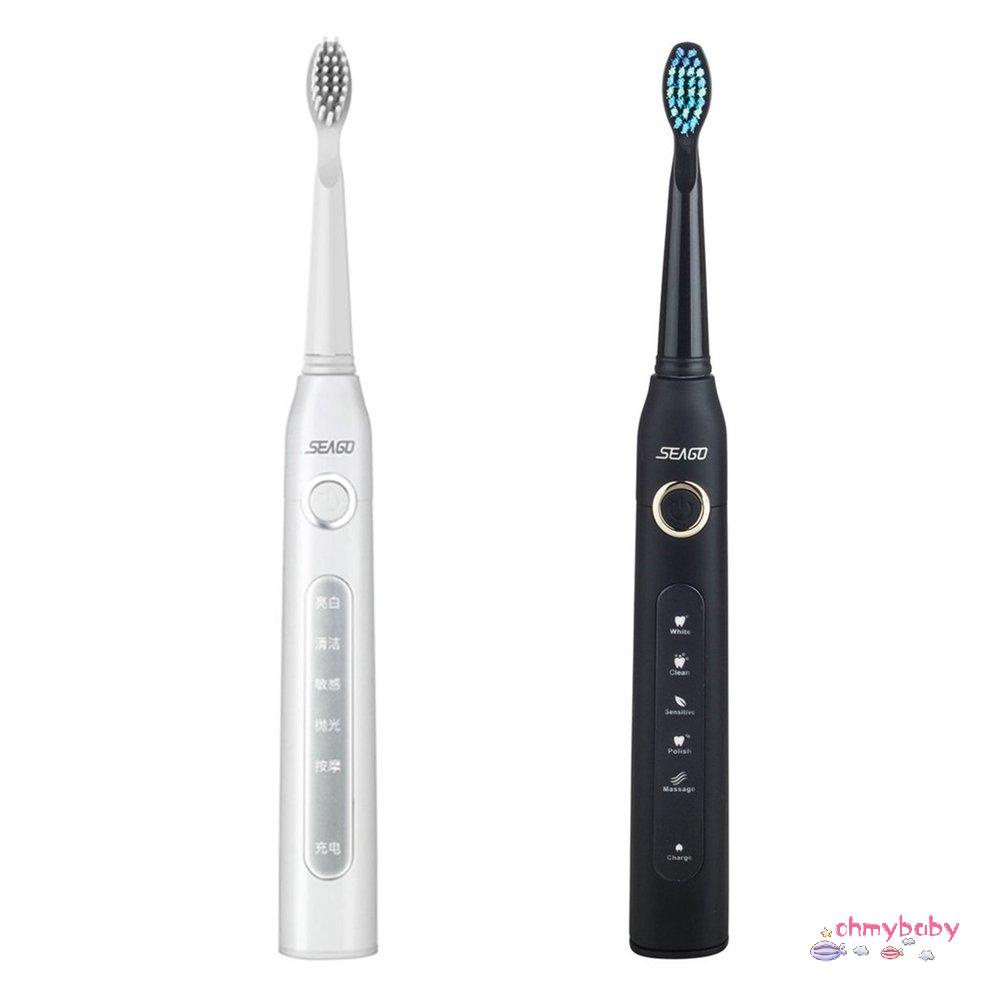 [OMY] Seago Sg-507 Bàn Chải Đánh Răng Điện Hẹn Giờ Thông Minh Sonic USB Sạc Chống Nước Cho Người Lớn [P/16]