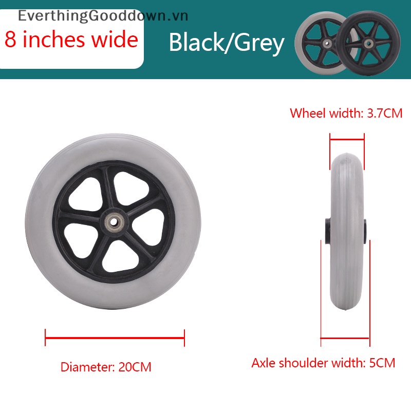 Bánh Xe Lăn Trước 6 Inch Thay Thế Linh Hoạt Cho Xe Lăn Trước