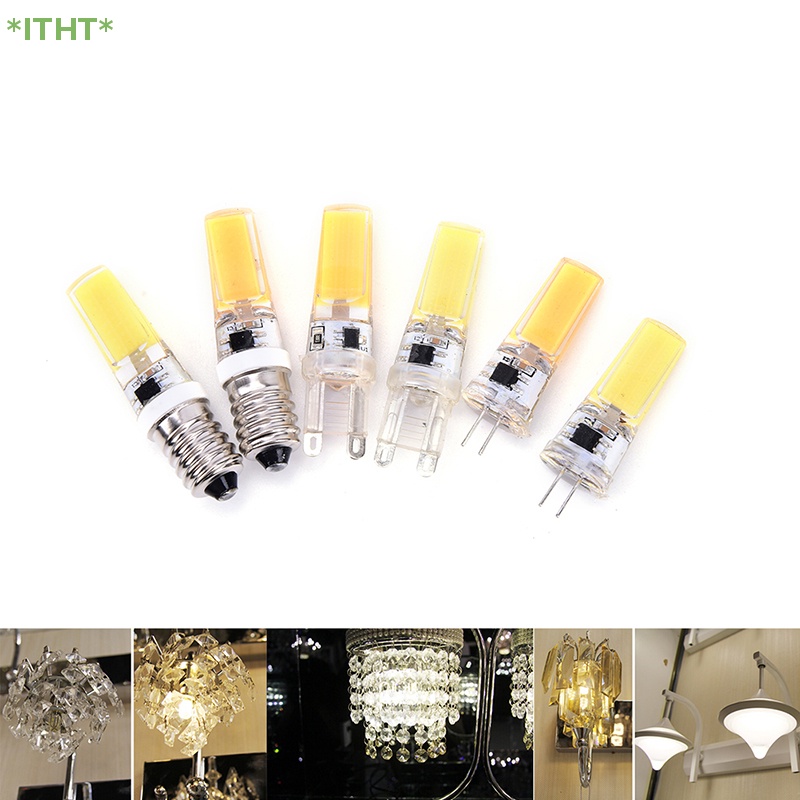 Bóng Đèn LED G4 G9 E14 COB SMD 9W 220V Bằng Silicone Tiện Dụng Mới