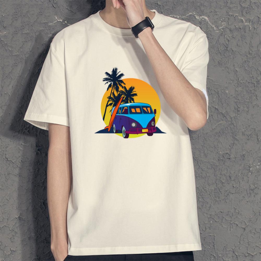 Áo Thun Cotton Dáng Rộng Mềm Mại Thoáng Khí In Chữ H3L7 Thời Trang Mùa Hè Cho Nam