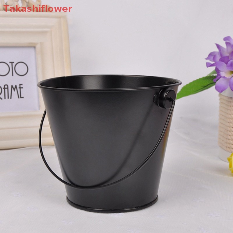 Xô Kim Loại Mini Đựng Kẹo / Bánh Quy Nhiều Màu Trang Trí Tiệc Cưới DIY