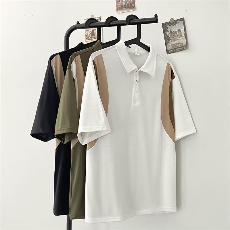 Áo Thun polo Tay Lửng Dáng Rộng Thời Trang Mùa Hè Phong Cách Hàn Quốc Mới 2023
