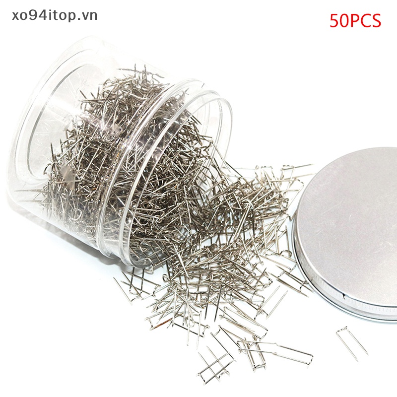 Set 50 Ghim Kim Loại Hình Chữ U Trưng Bày Trang Sức Tiện Lợi