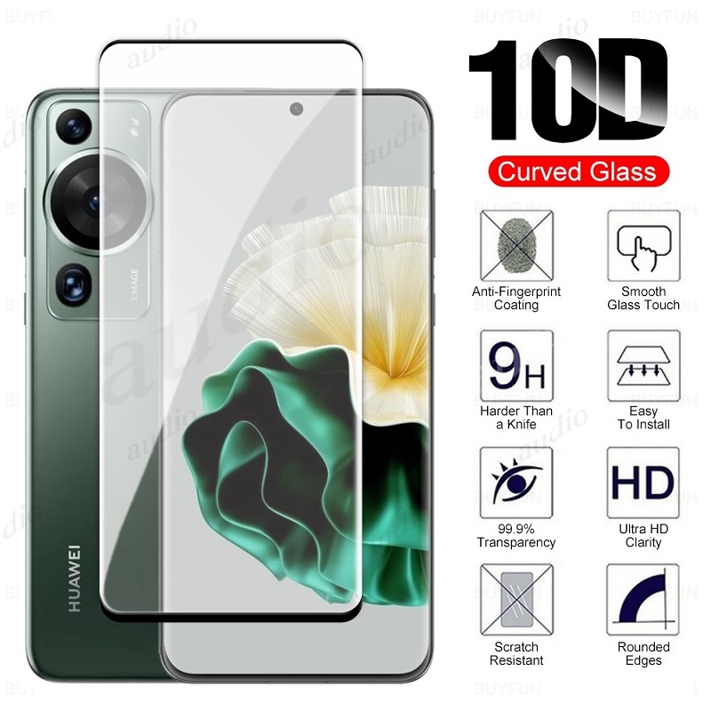 1-3 Kính Cường Lực 3D Bảo Vệ Màn Hình Cong Cho Huawei P60 Pro Art P50 P30 Pro HuaweiP60 P 60 50 30 Pro P60Pro P60Art P50Pro P30Pro
