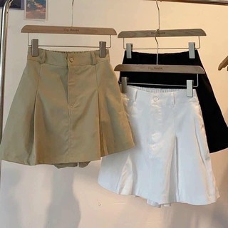 Quần short giả váy nữ lưng chun, quần đùi chất liệu kaki v158