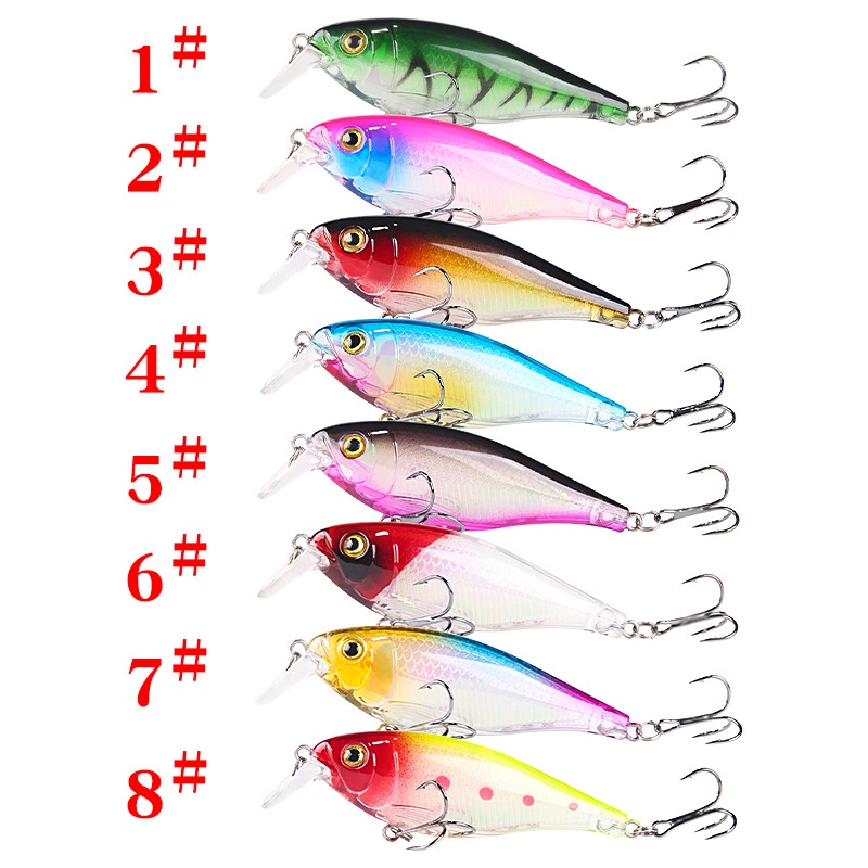 1 Mồi Câu Cá Giả Hình Cá Chép 8.7cm 12g Bằng Nhựa Cứng