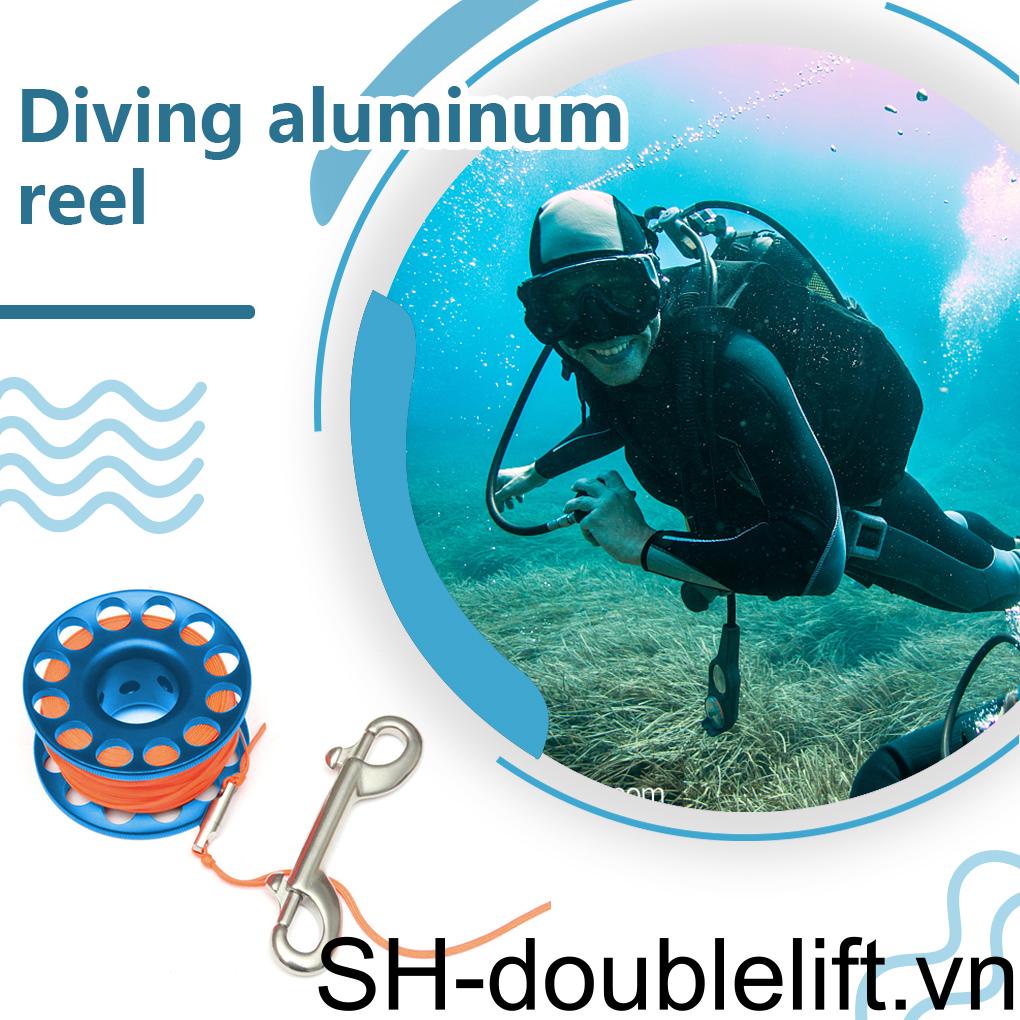 Guồng Quay Dây Đeo Ngón Tay Bằng Nhôm Chuyên Dụng Cho Thiết Bị Lặn Dưới Nước