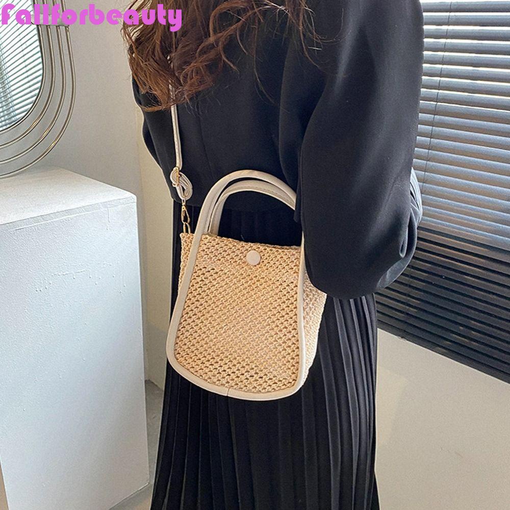 Túi Đeo Chéo Vai Bằng Rơm Đan Thời Trang Sành Điệu Cho Nữ