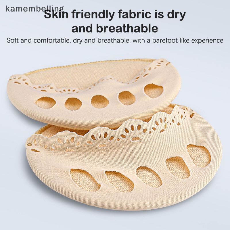 1 Cặp Đệm Ngón Chân Mềm Mại Phối Ren Rỗng Thoáng Khí Chống Mài Mòn