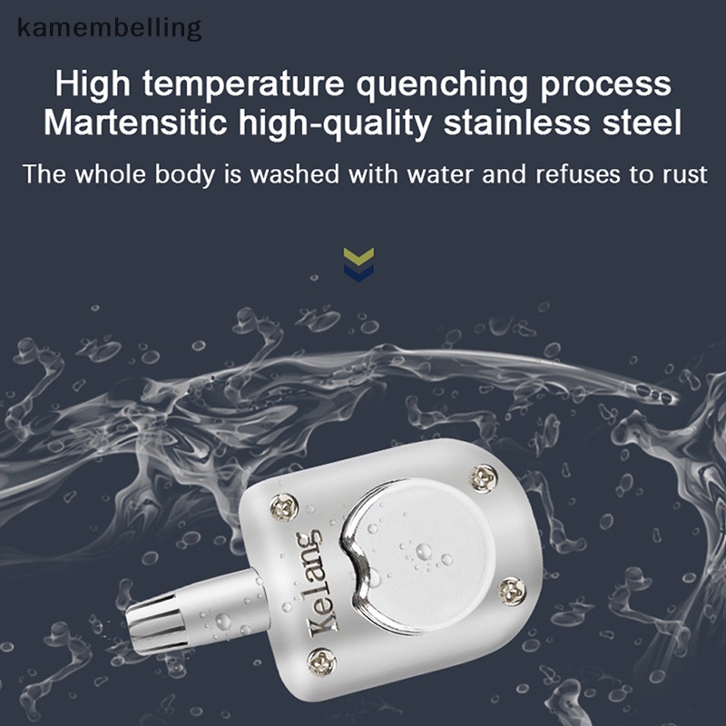 Kamembelling Dụng Cụ Tỉa Lông Mũi Không Cần Rửa Lại Bằng Thép Không Gỉ Có