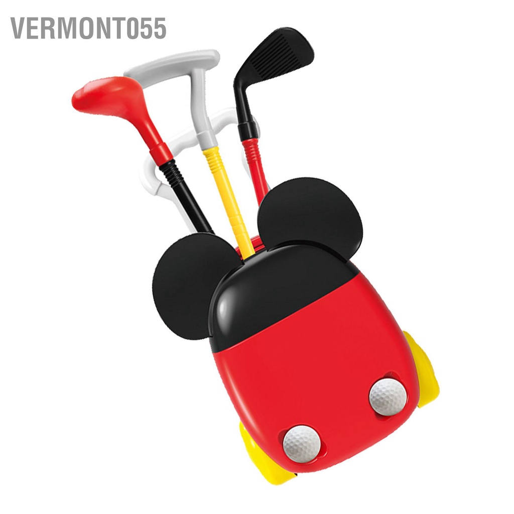 Vermont055 Trẻ Em Golf Bộ Đồ Chơi Tập Đi Cho Bé Trò Với Vali Và Gậy Cắm Trại Ngoài Trời Mẫu Giáo
