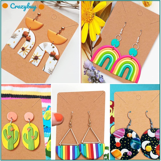 Cr Set 142 Phụ Kiện Làm Bông Tai Đất Sét Polymer