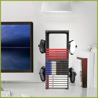Host Disc Double-layer Storage Box Stand Game Disk Tower Vertical Stand Can Store 24 Game Discs for PS4 PS5 Switch Console Accessories
