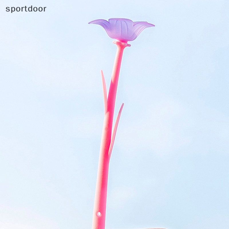 1 Cây Bút Mực Gel Bằng Silicone Hình Bông Hoa Thay Đổi Màu Sắc Sáng Tạo Dành Cho Học Sinh