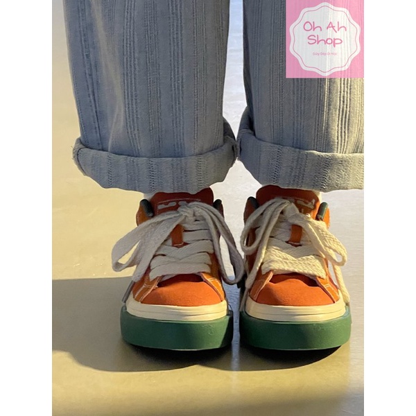 🍓  Giày Nữ Đi Học Giày Vải Trắng Đế Navy Hàng Loại 1